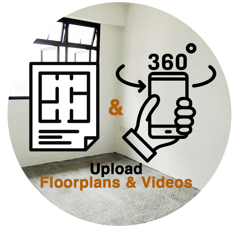 Upload/Email to us your floor plans and WhatsApp us the 360º videos of your interior spaces to be designed